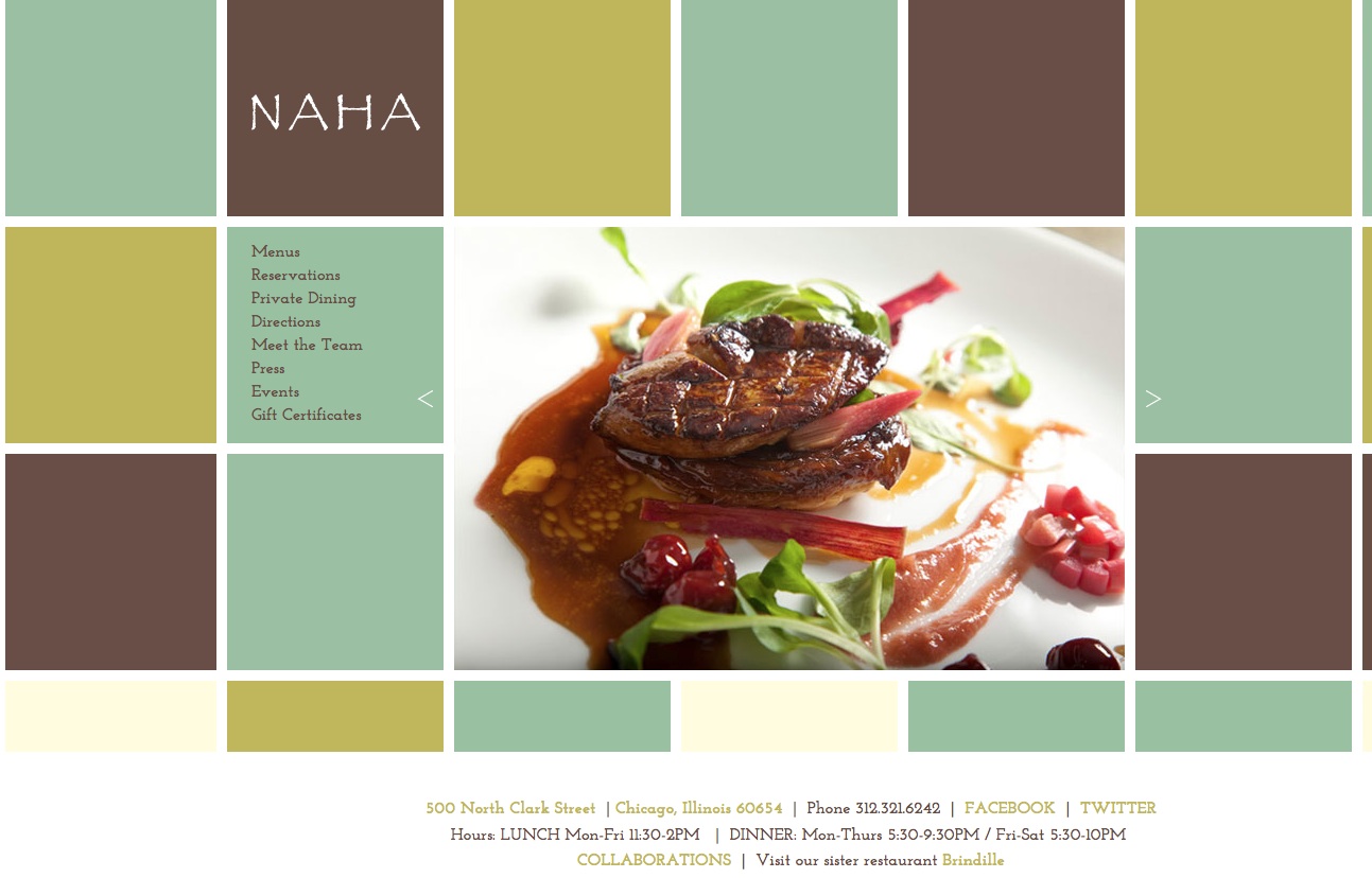 naha-chicago.com - Home page Desktop version